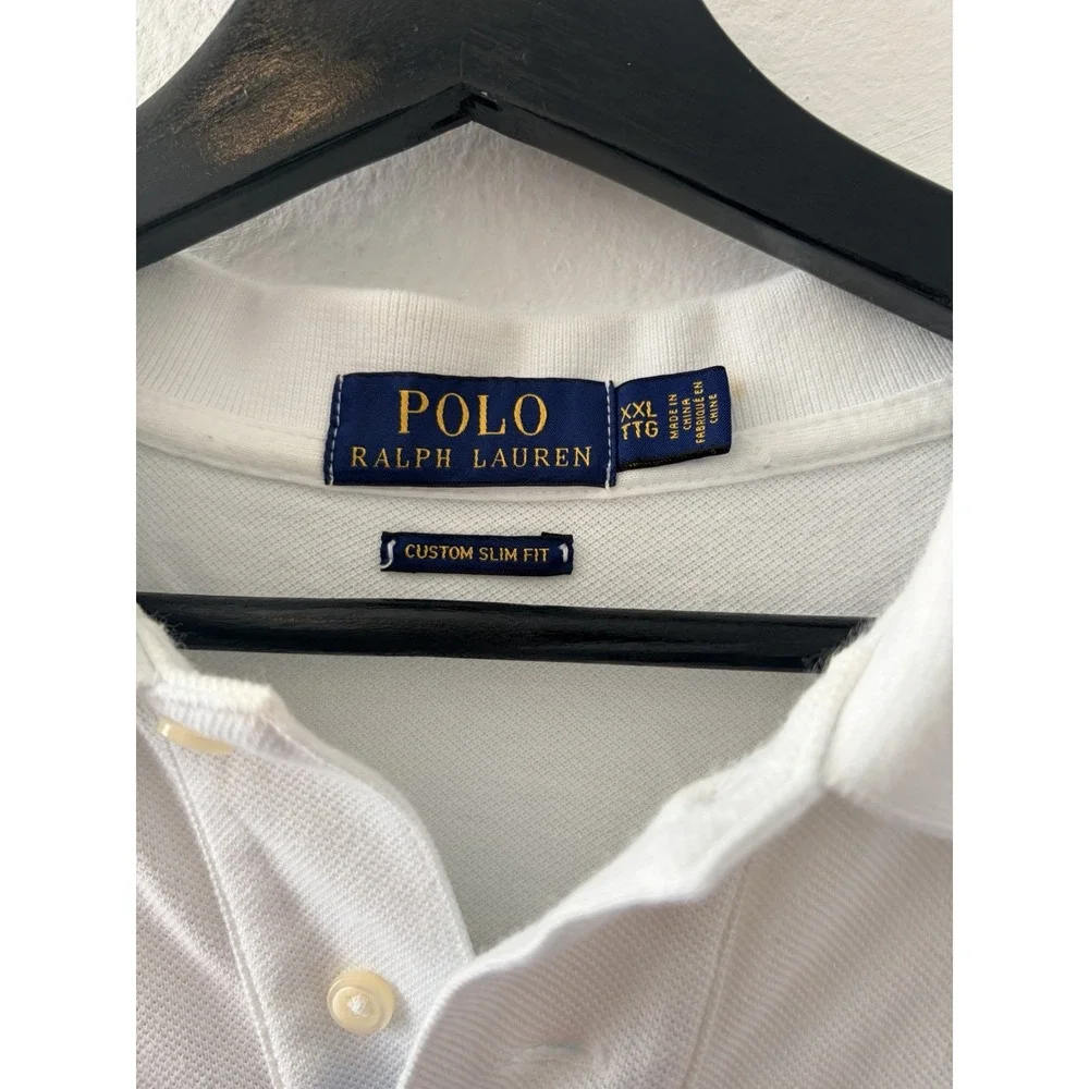 Polo Ralph Lauren Custom Slim Fit Polo Shirt Mens Size XXL Blue Ombre Gradient